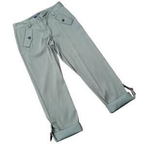 Ann Taylor Pants With Side Tabs to wear as Rolled Cuff Capris Size 0